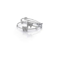 Crystal Butterfly Bangle Bracelet