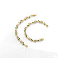 Floral Vine Zircon Tennis Bracelet