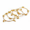 Gold Ghungroo Bangle Set – Set of 4