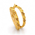 18K Gold Bangle Pair - detail view