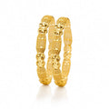 Diamond Star Filigree Hinged Pair - wide tubular hinged bangles with diamond cutouts and star-flower border