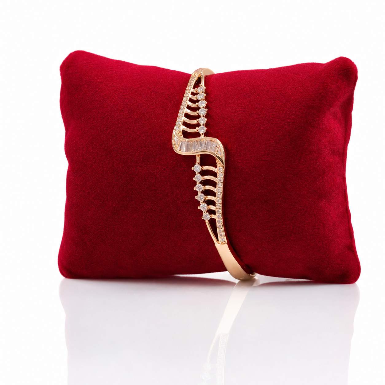 Luxe Gold Bracelet Collection - side angle