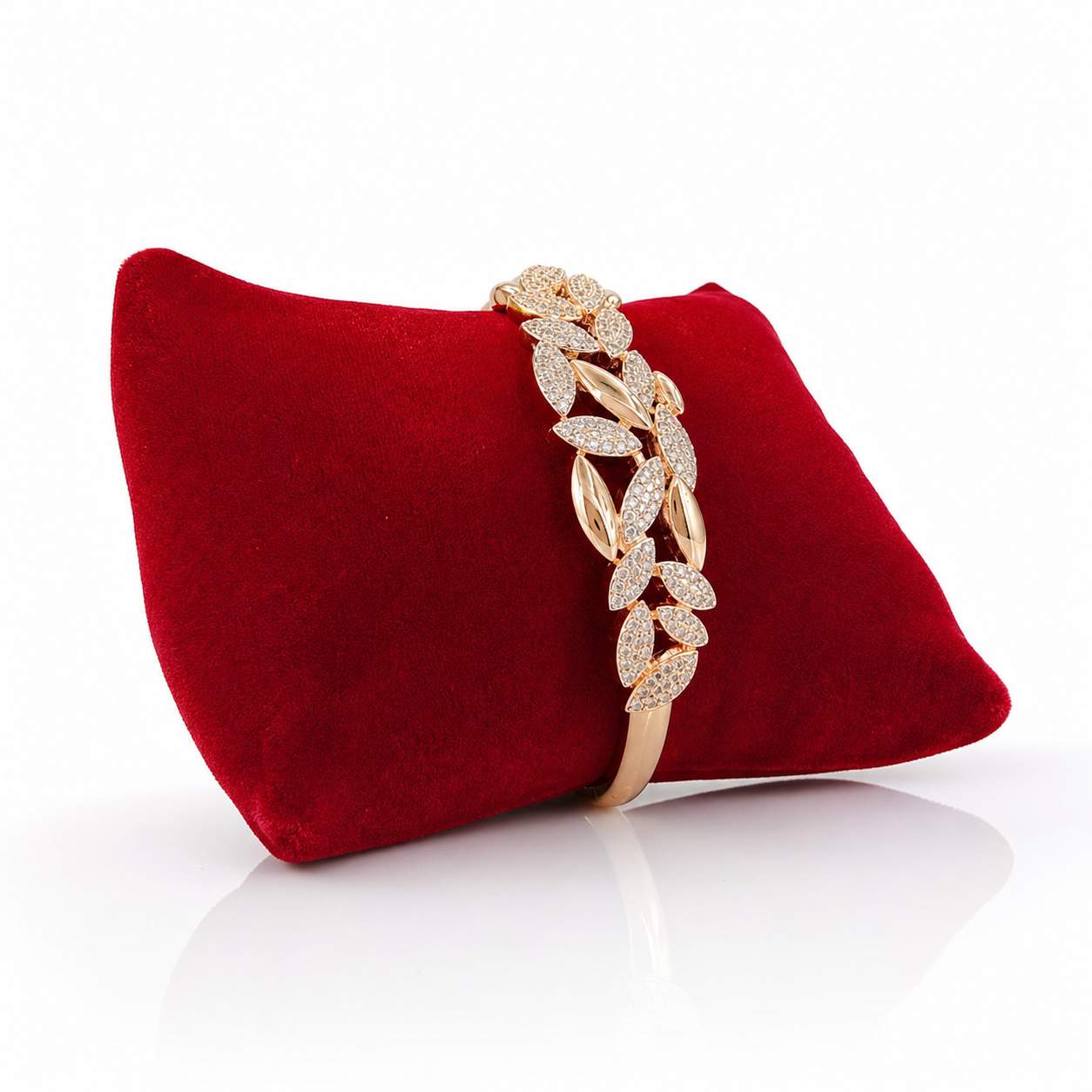 Slim Pavé Bangle - slender hinged bangle fully pavé-set with micro crystals