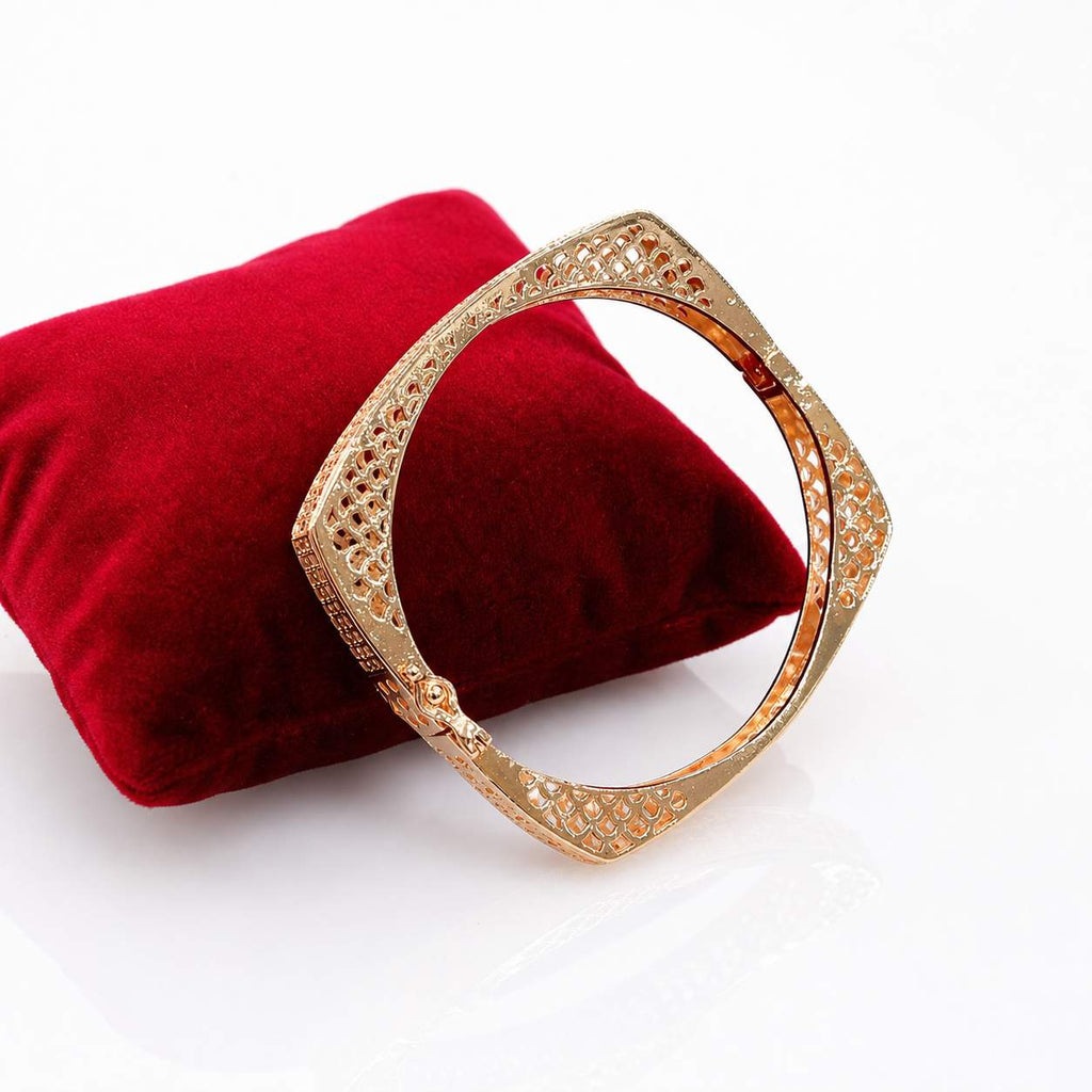 Wave Crystal Cuff - sculptural wave front with solitaire and baguette spine