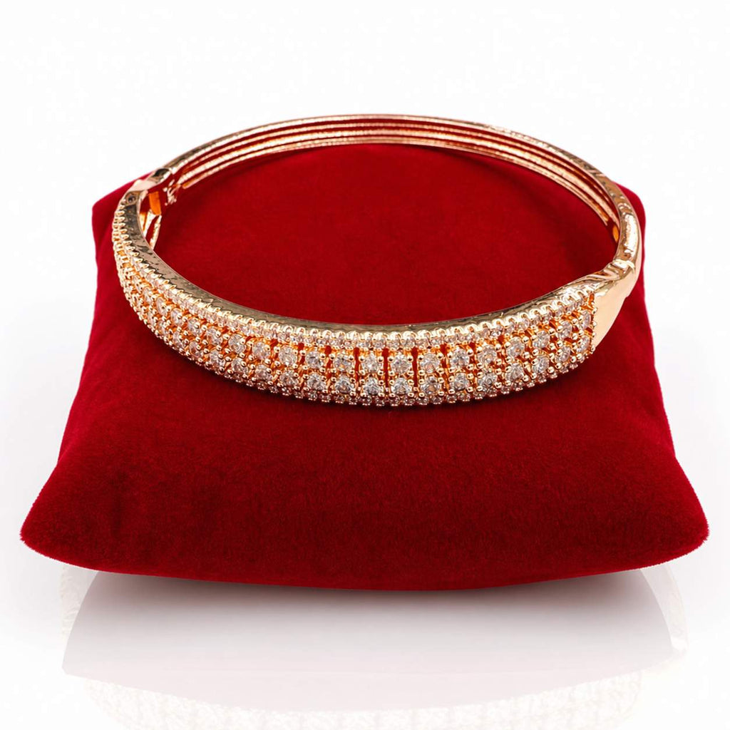 Diamond-Shape Filigree Bangle - openwork scale and lattice pattern square bangle