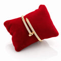 Pavé Nail Cuff - fully crystal-set nail-shaped open cuff bangle