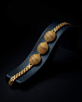 Triple Medallion Gold Bracelet